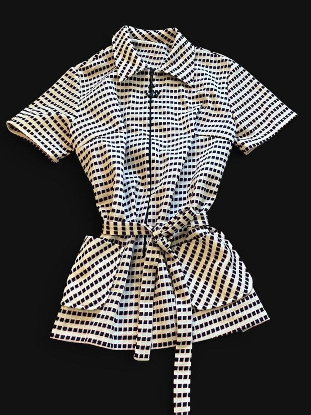 TRUE VINTAGE • 1960s/1970s MOD MICRO MINI COLLARED NAUTICAL SAILOR DRESS ⚓️